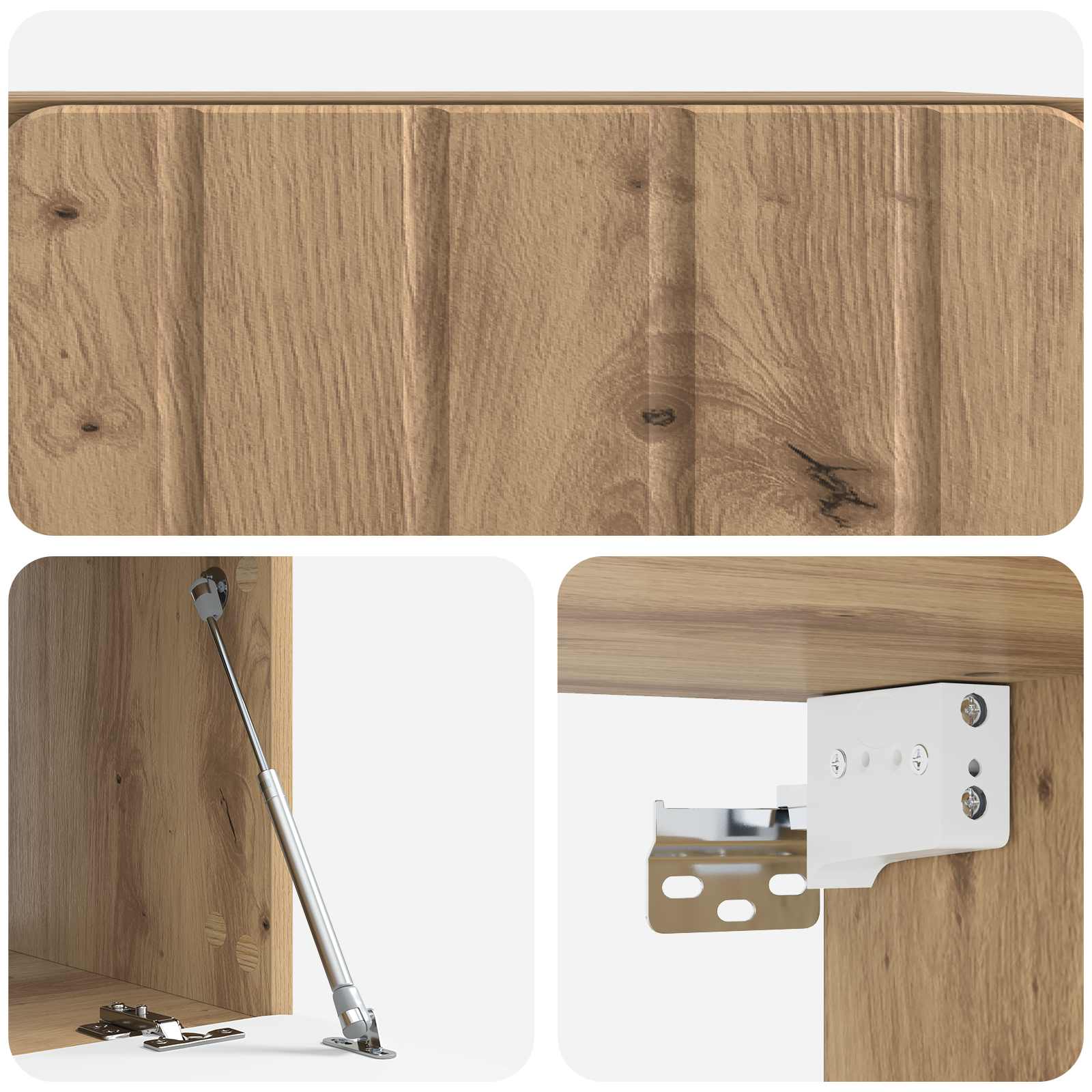 Wandmontierter TV-Schrank Artisan-Eiche 59,5 x 41 x 30 cm