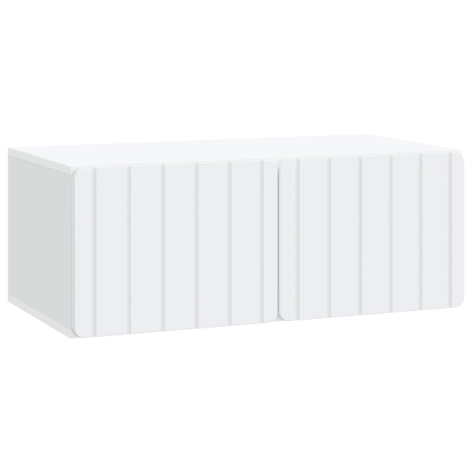 Wandmontierter TV-Schrank Weiß 78,5 x 41 x 30 cm Holzwerkstoff
