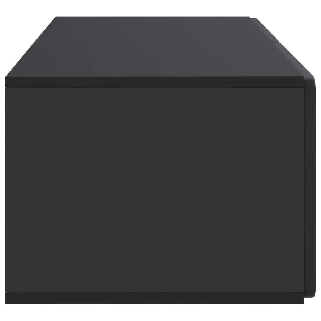 Wandmontierter TV-Schrank Schwarz 78,5 x 41 x 30 cm