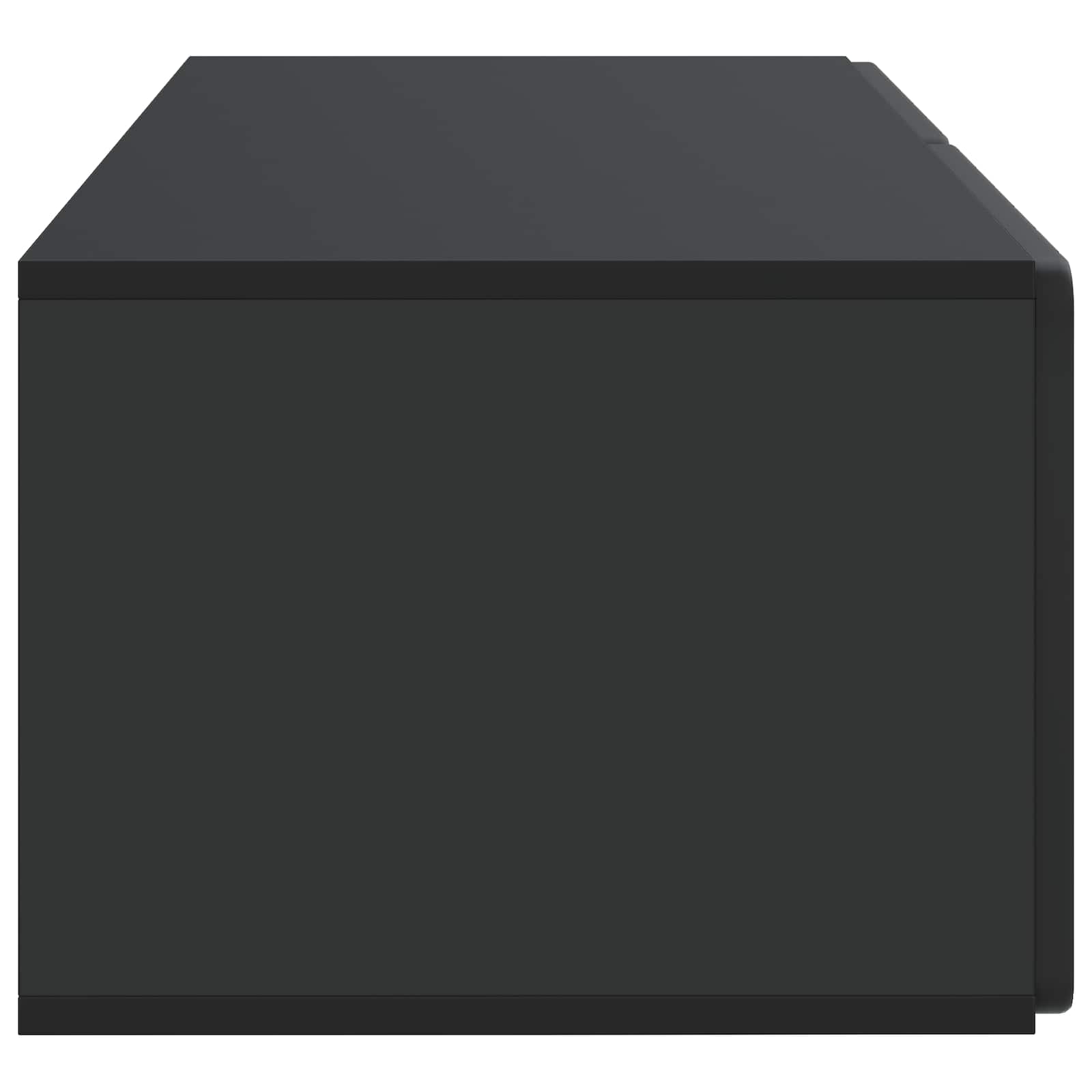 Wandmontierter TV-Schrank Schwarz 78,5 x 41 x 30 cm