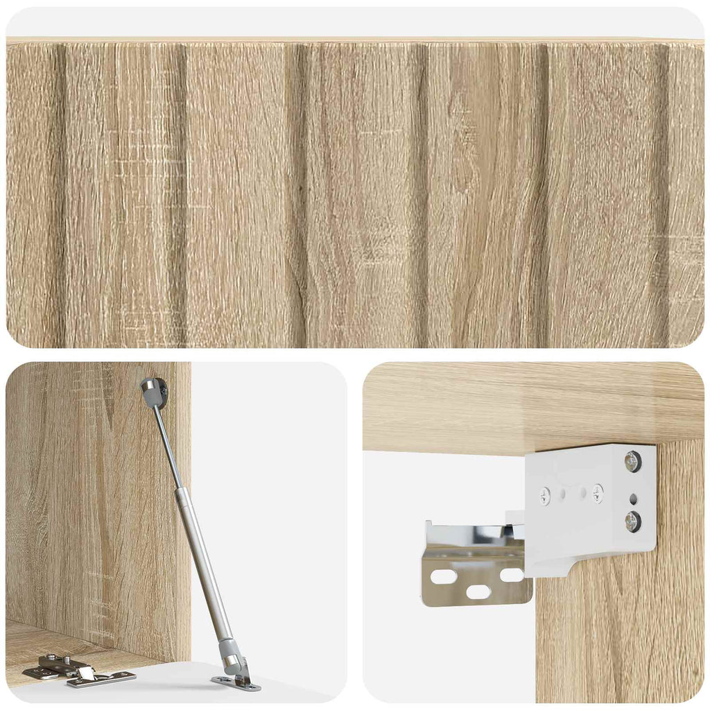 Wandmontierter TV-Schrank Sonoma-Eiche 78,5 x 41 x 30 cm