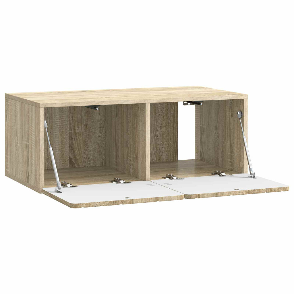 Wandmontierter TV-Schrank Sonoma-Eiche 78,5 x 41 x 30 cm