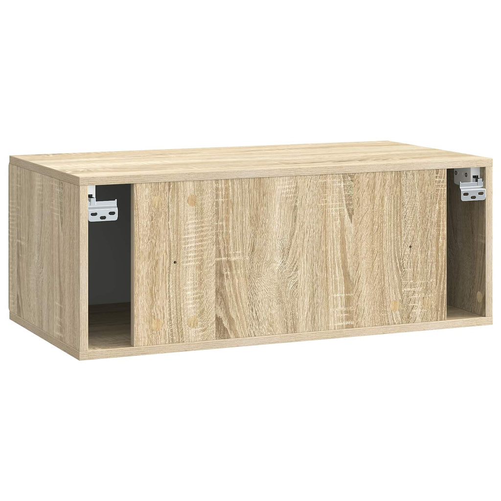 Wandmontierter TV-Schrank Sonoma-Eiche 78,5 x 41 x 30 cm