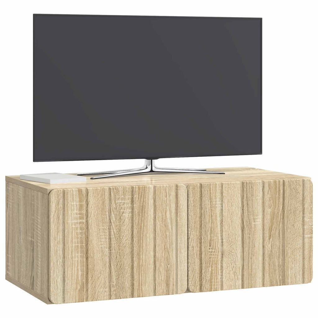 Wandmontierter TV-Schrank Sonoma-Eiche 78,5 x 41 x 30 cm