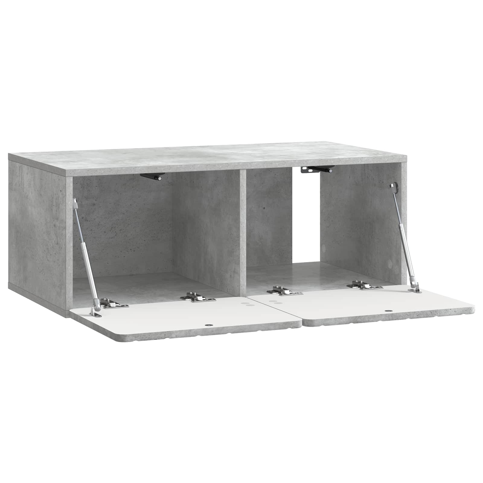 Wandmontierter TV-Schrank Betongrau 78,5 x 41 x 30 cm