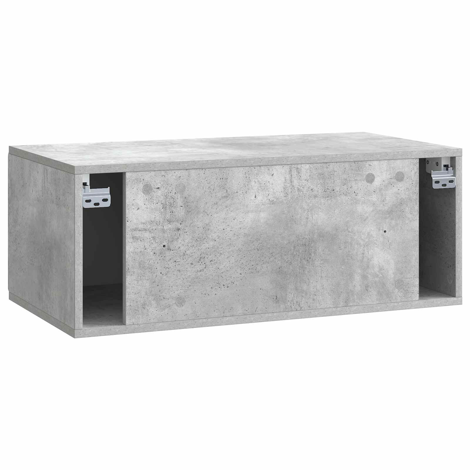 Wandmontierter TV-Schrank Betongrau 78,5 x 41 x 30 cm