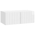 Wandmontierter TV-Schrank Hochglanz Weiß 78,5 x 41 x 30 cm