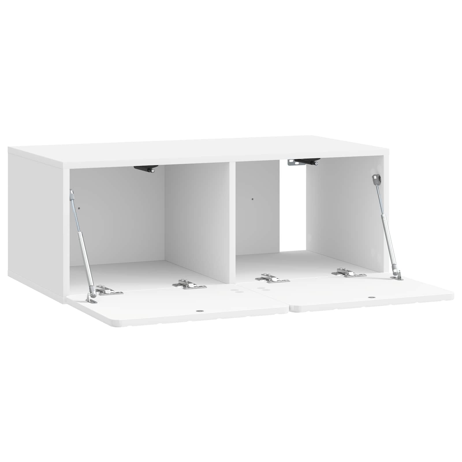 Wandmontierter TV-Schrank Hochglanz Weiß 78,5 x 41 x 30 cm
