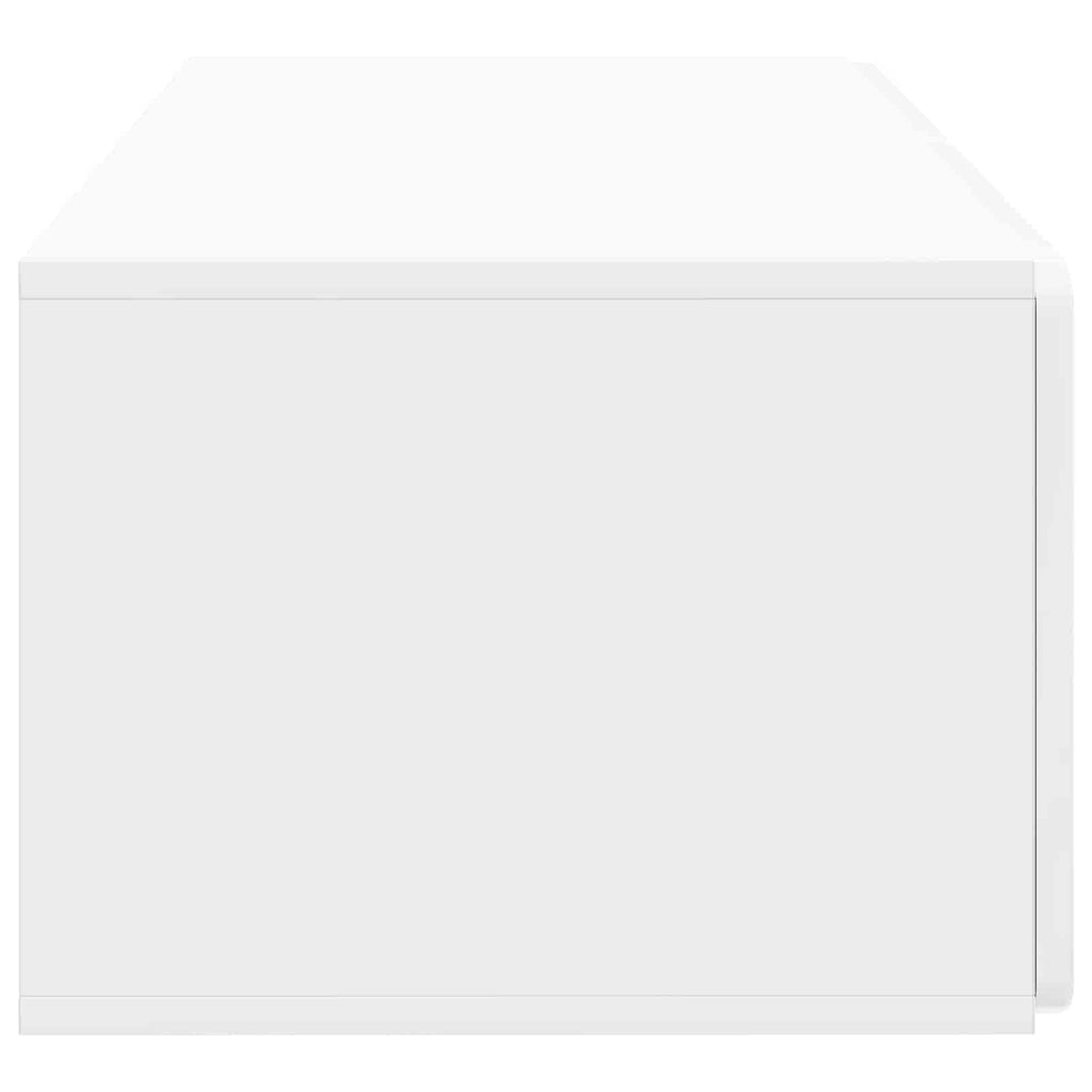 Wandmontierter TV-Schrank Hochglanz Weiß 78,5 x 41 x 30 cm
