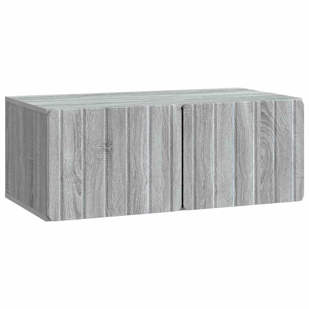 Wandmontierter TV-Schrank Graues Sonoma 78,5 x 41 x 30 cm