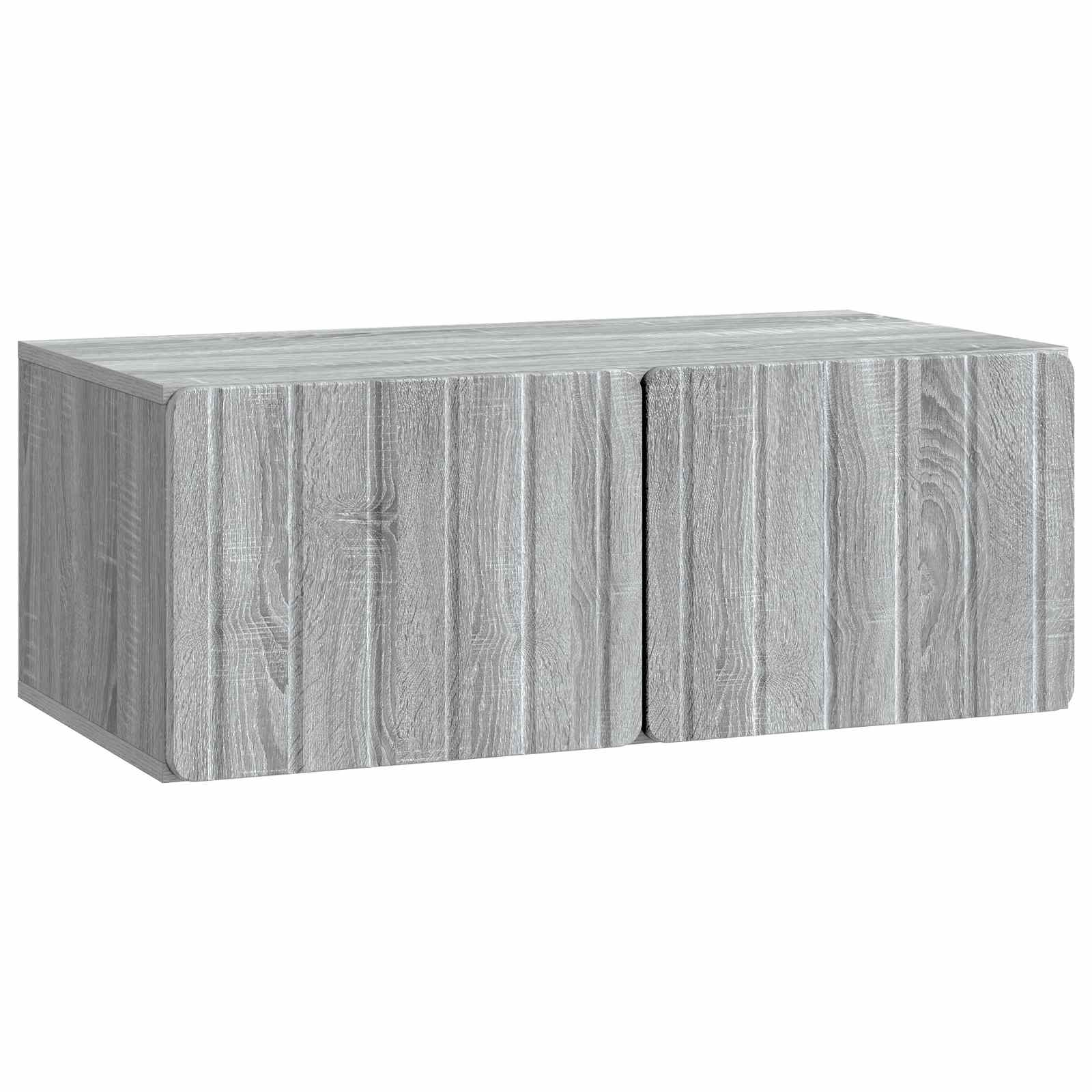 Wandmontierter TV-Schrank Graues Sonoma 78,5 x 41 x 30 cm
