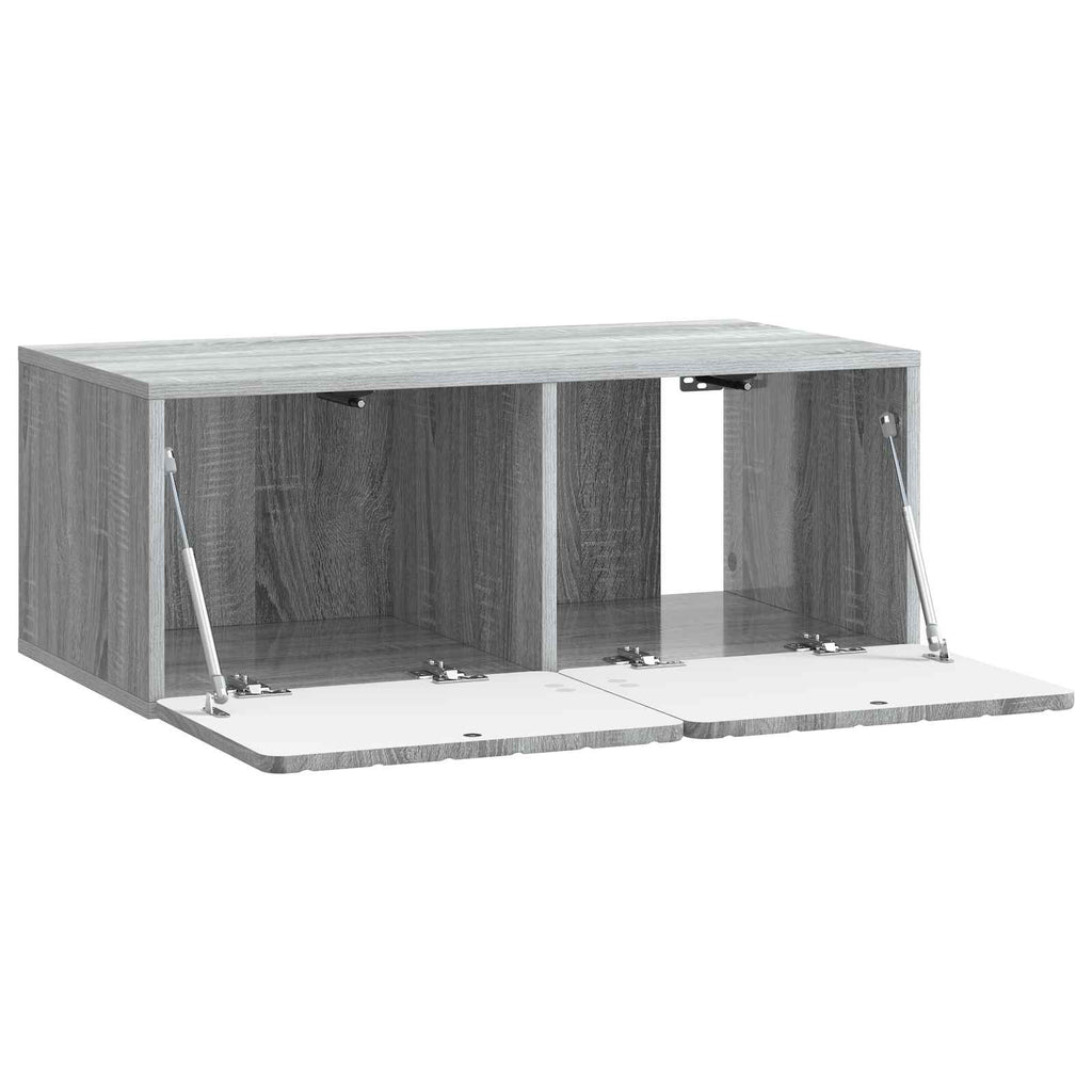 Wandmontierter TV-Schrank Graues Sonoma 78,5 x 41 x 30 cm