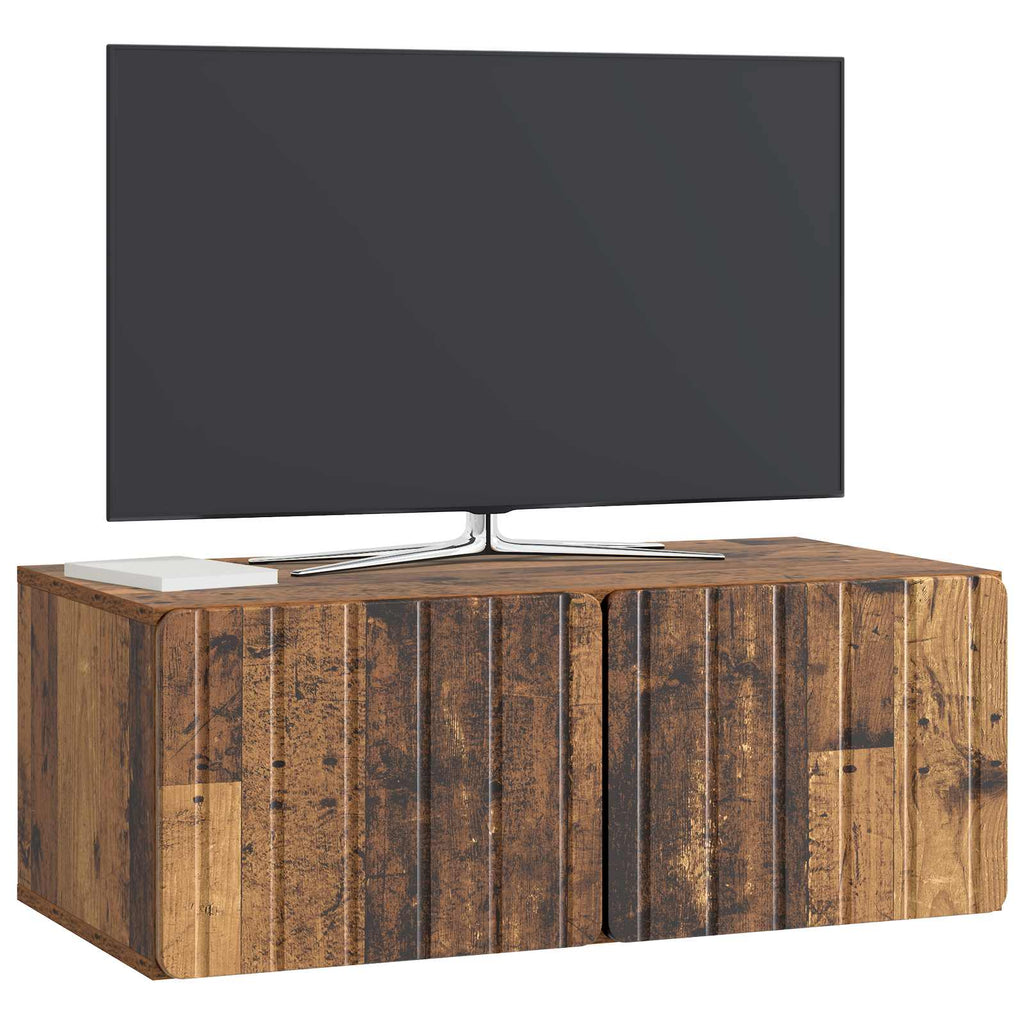 Wandmontierter TV-Schrank Altholz 78,5 x 41 x 30 cm