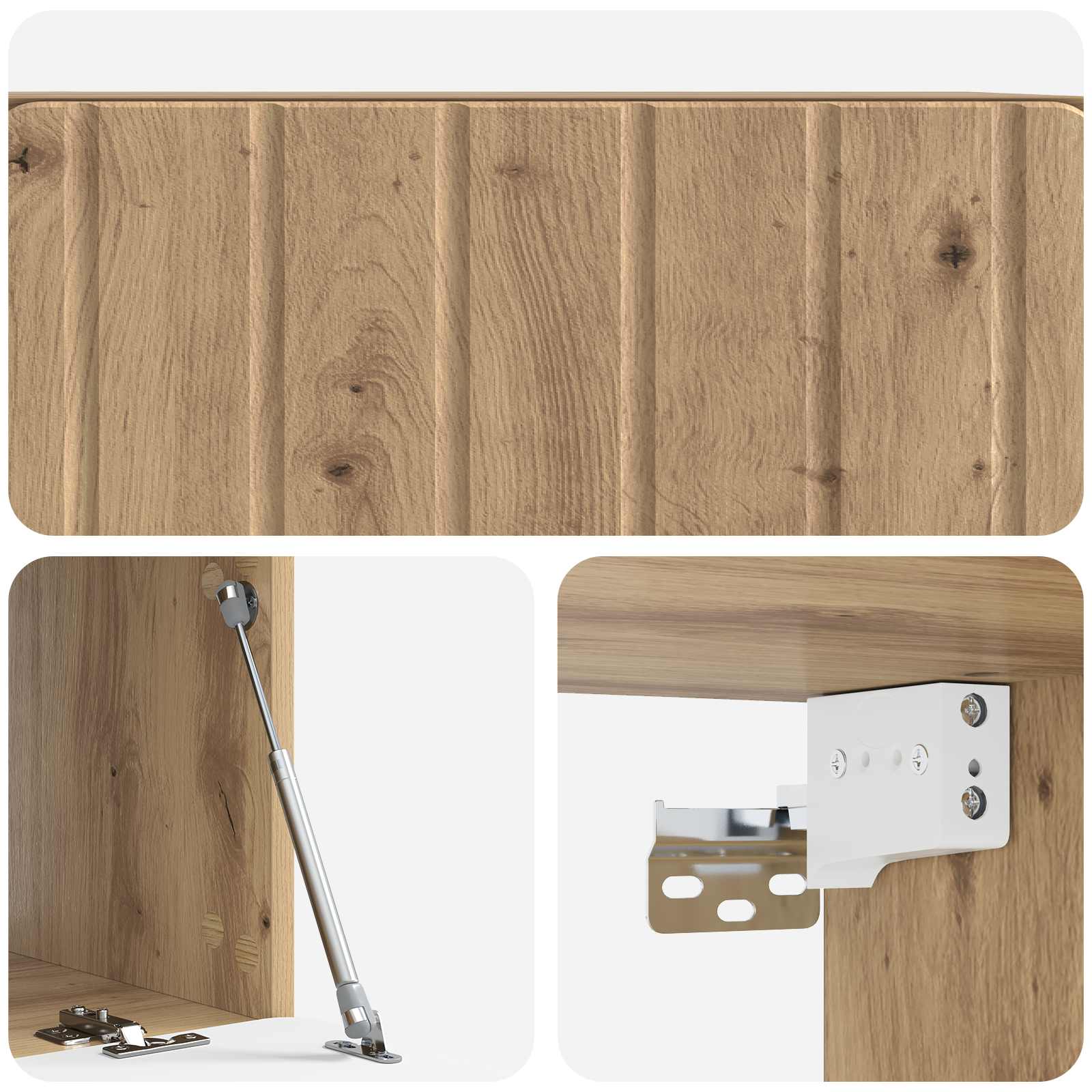Wandmontierter TV-Schrank Artisan-Eiche 78,5 x 41 x 30 cm