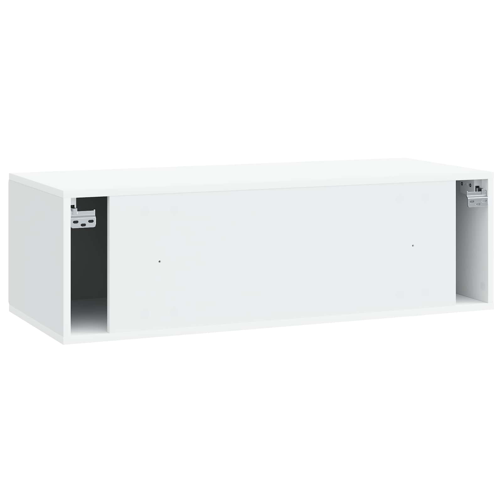 Wandmontierter TV-Schrank Weiß 98 x 41 x 30 cm Holzwerkstoff