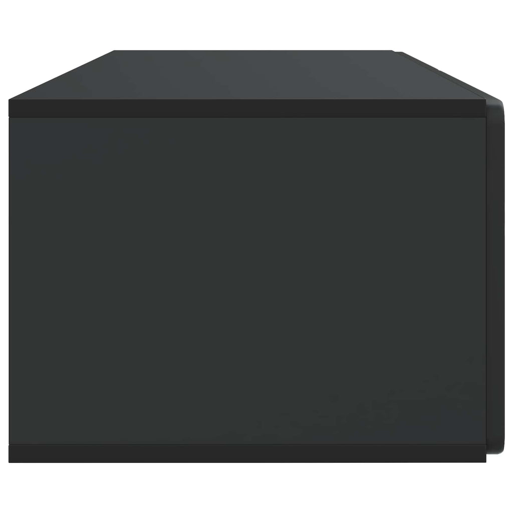 Wandmontierter TV-Schrank Schwarz 98 x 41 x 30 cm Holzwerkstoff