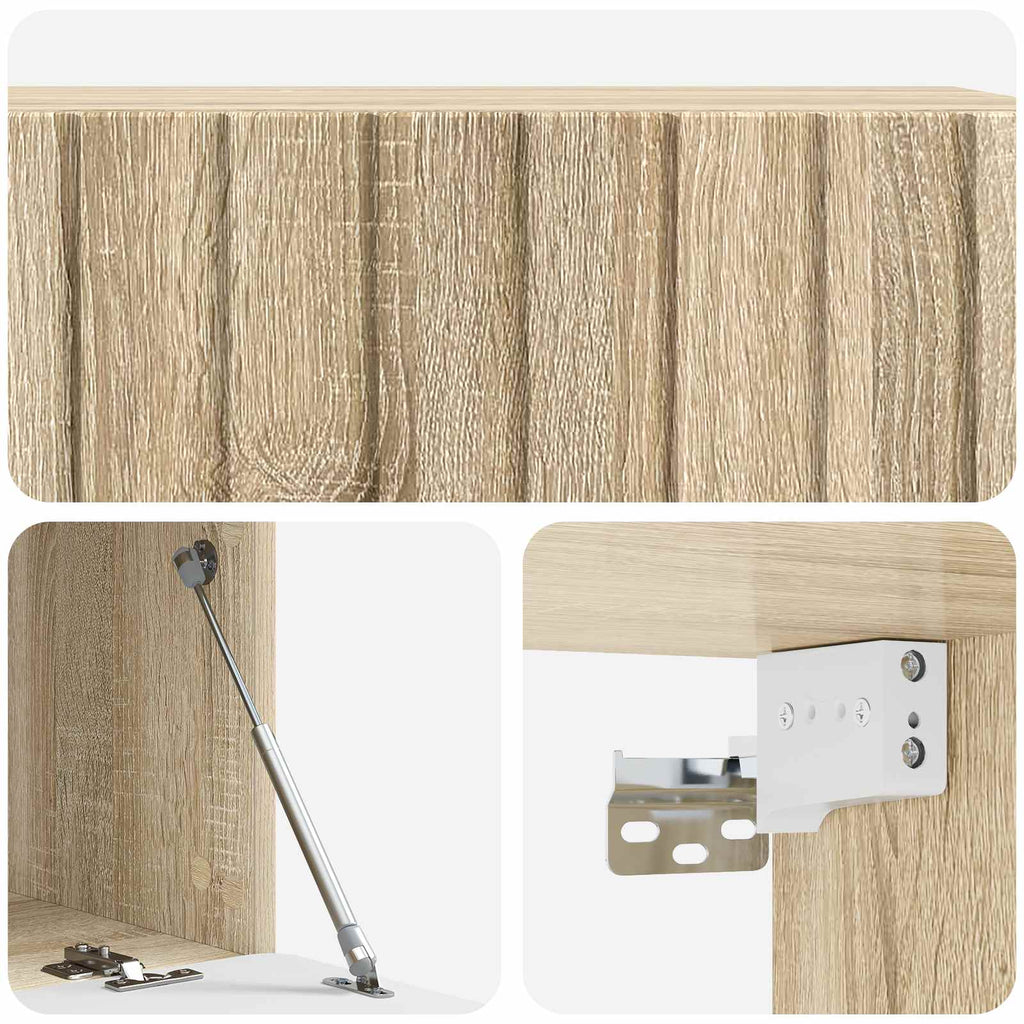 Wandmontierter TV-Schrank Sonoma-Eiche 98 x 41 x 30 cm
