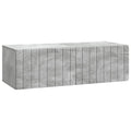 Wandmontierter TV-Schrank Betongrau 98 x 41 x 30 cm