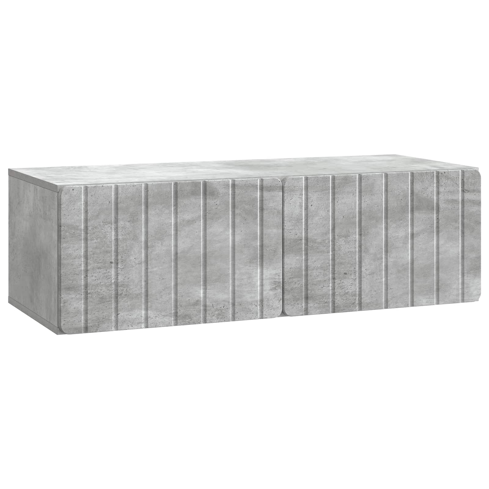 Wandmontierter TV-Schrank Betongrau 98 x 41 x 30 cm