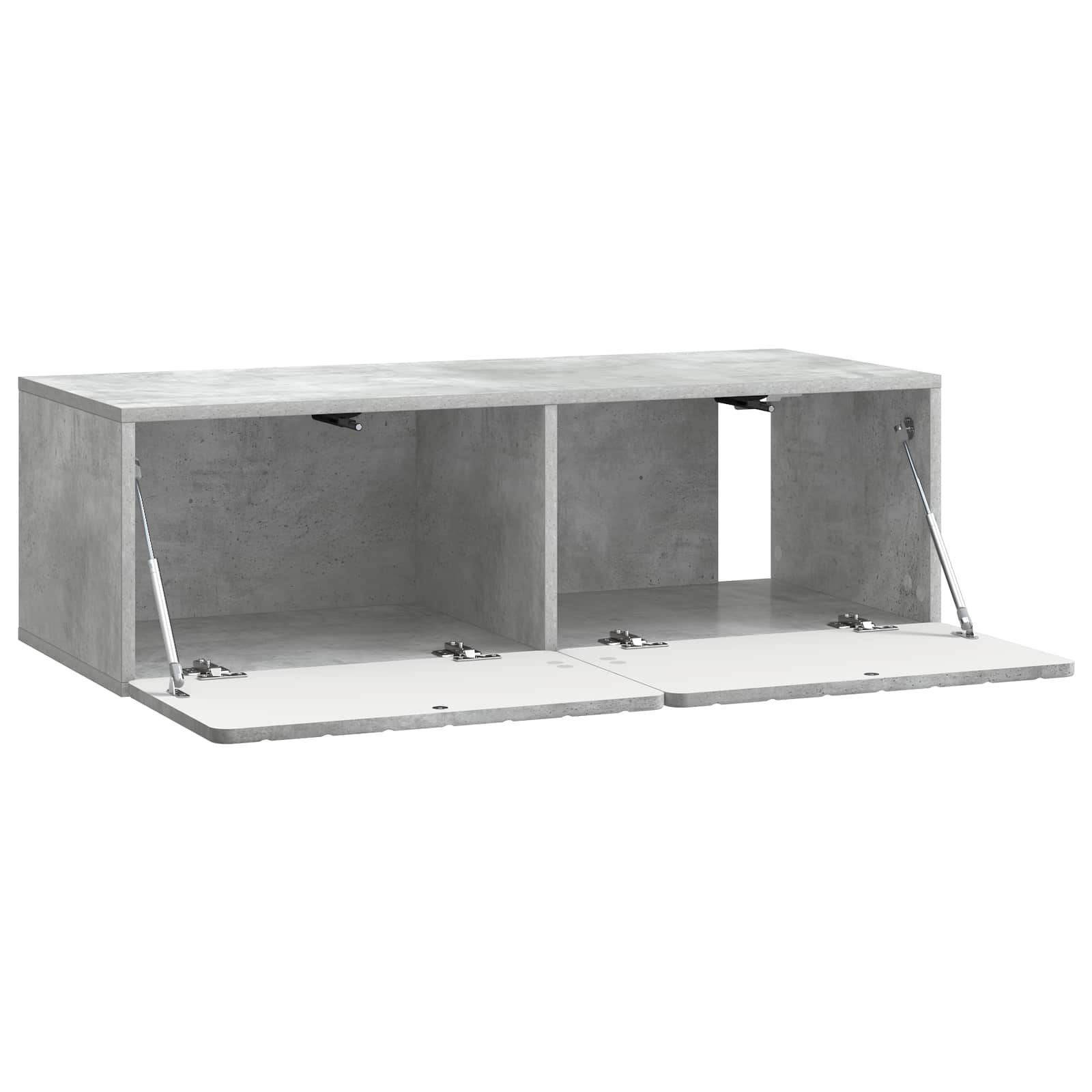 Wandmontierter TV-Schrank Betongrau 98 x 41 x 30 cm