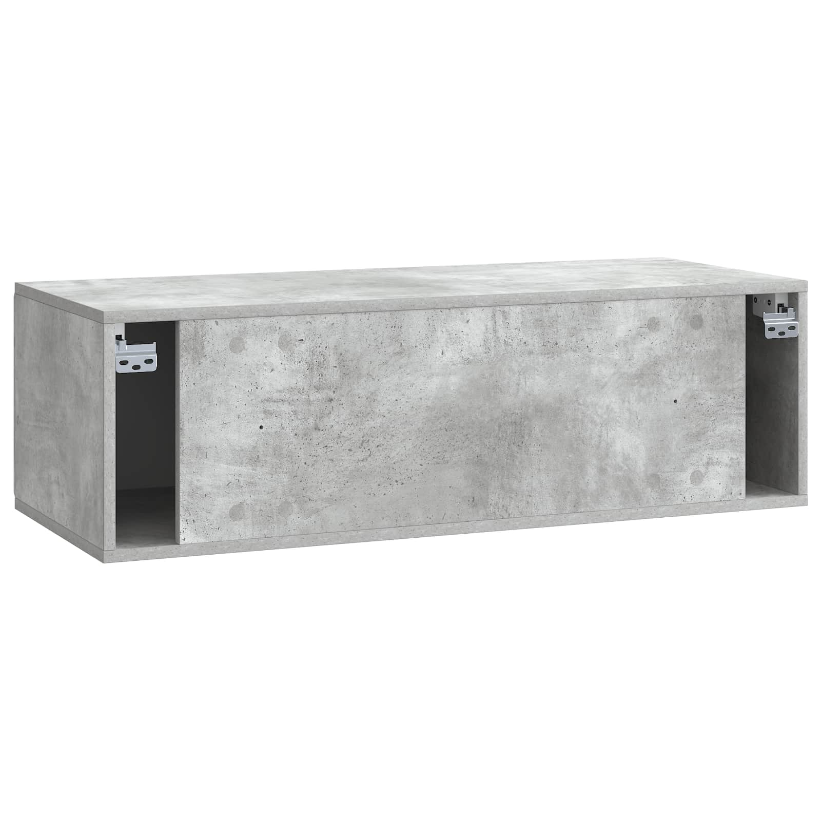 Wandmontierter TV-Schrank Betongrau 98 x 41 x 30 cm