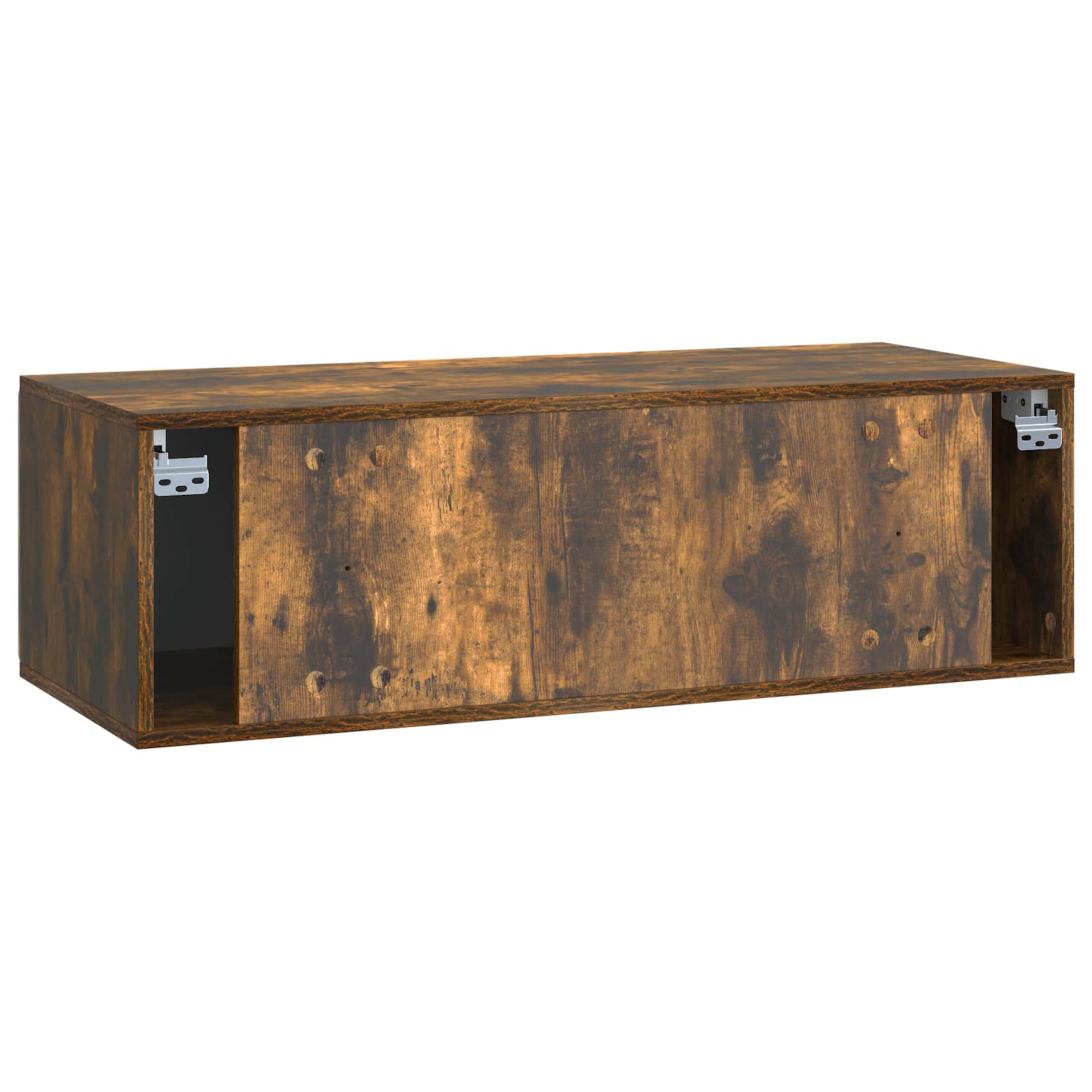 Wandmontierter TV-Schrank Geräucherte Eiche 98 x 41 x 30 cm