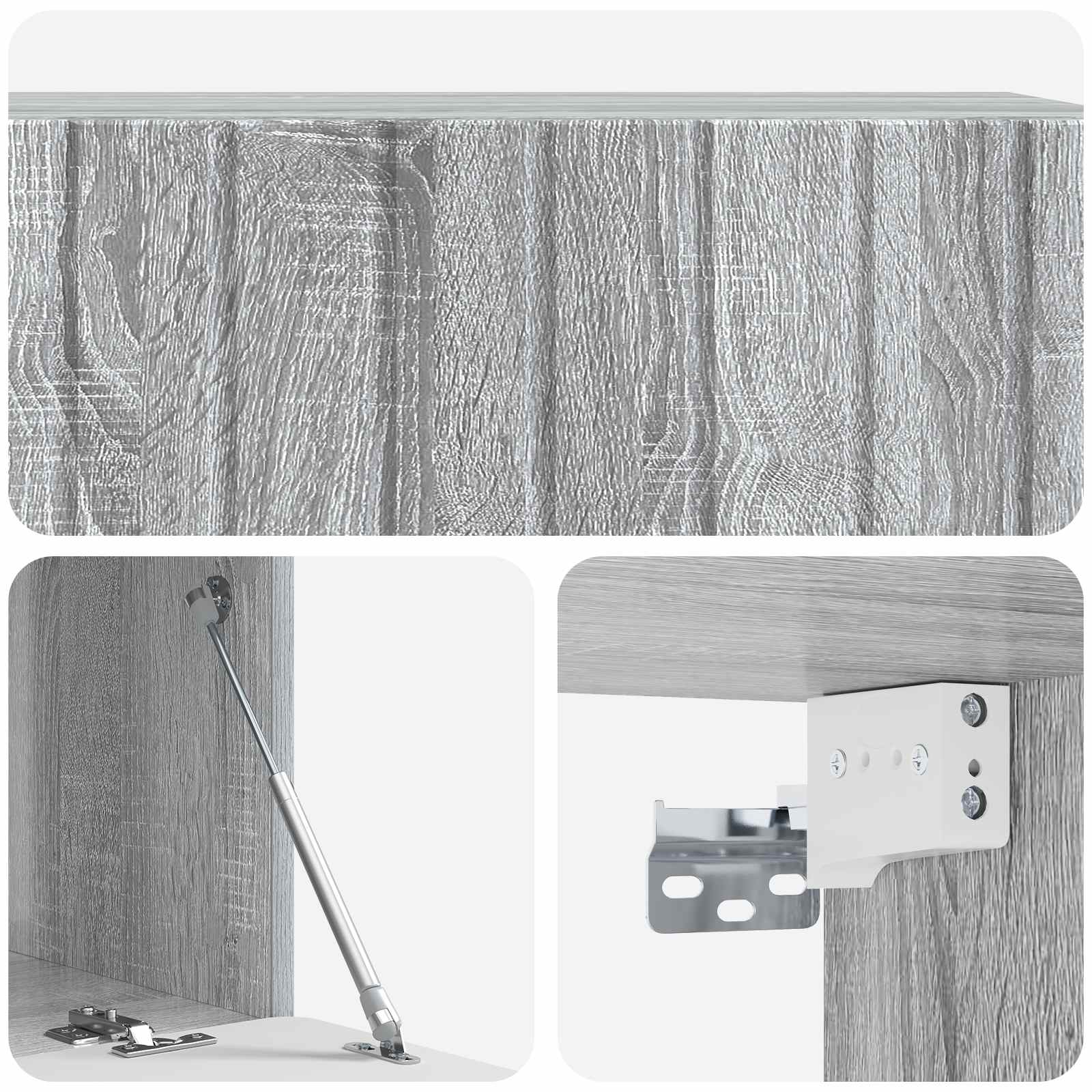 Wandmontierter TV-Schrank Graues Sonoma 98 x 41 x 30 cm