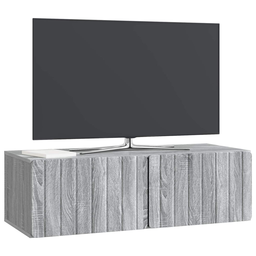Wandmontierter TV-Schrank Graues Sonoma 98 x 41 x 30 cm