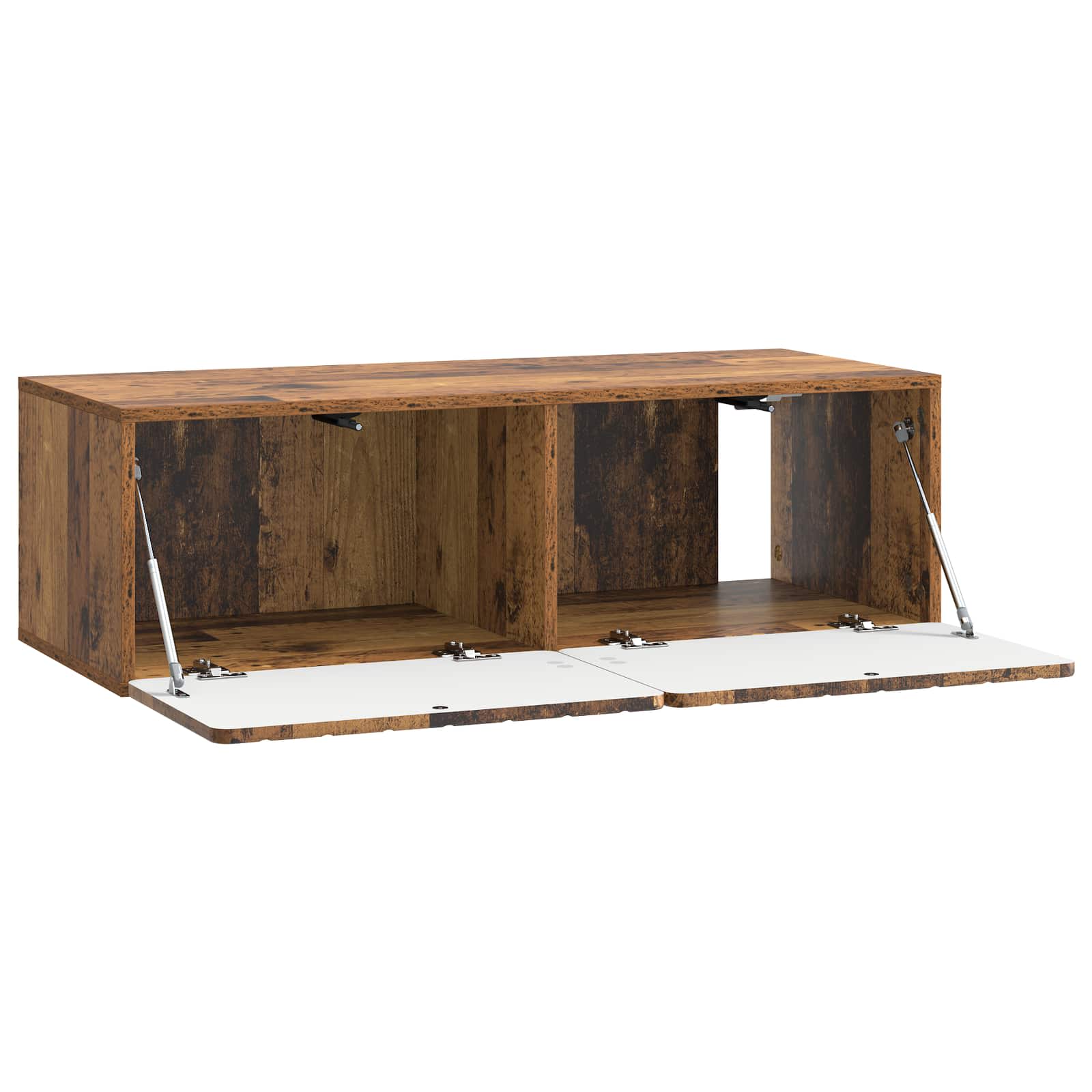 Wandmontierter TV-Schrank Altholz 98 x 41 x 30 cm Holzwerkstoff