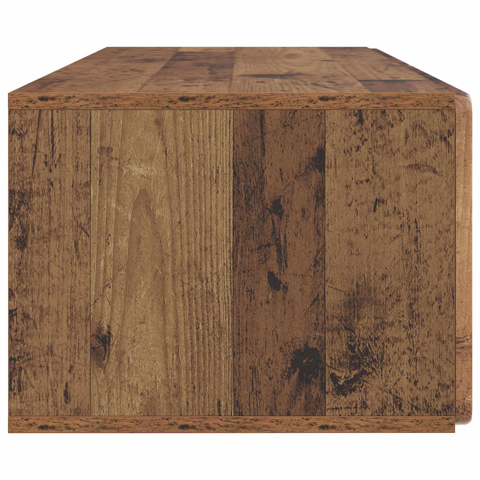 Wandmontierter TV-Schrank Altholz 98 x 41 x 30 cm Holzwerkstoff