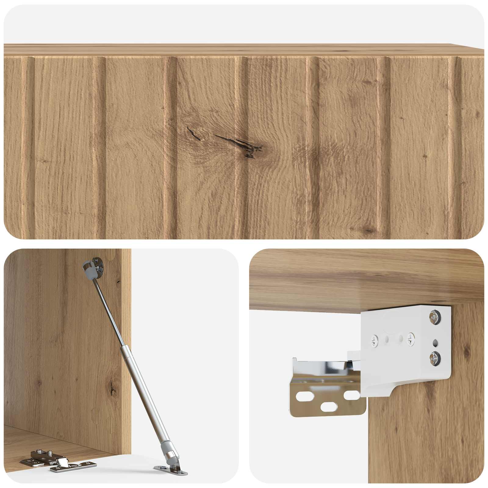 Wandmontierter TV-Schrank Artisan-Eiche 98 x 41 x 30 cm