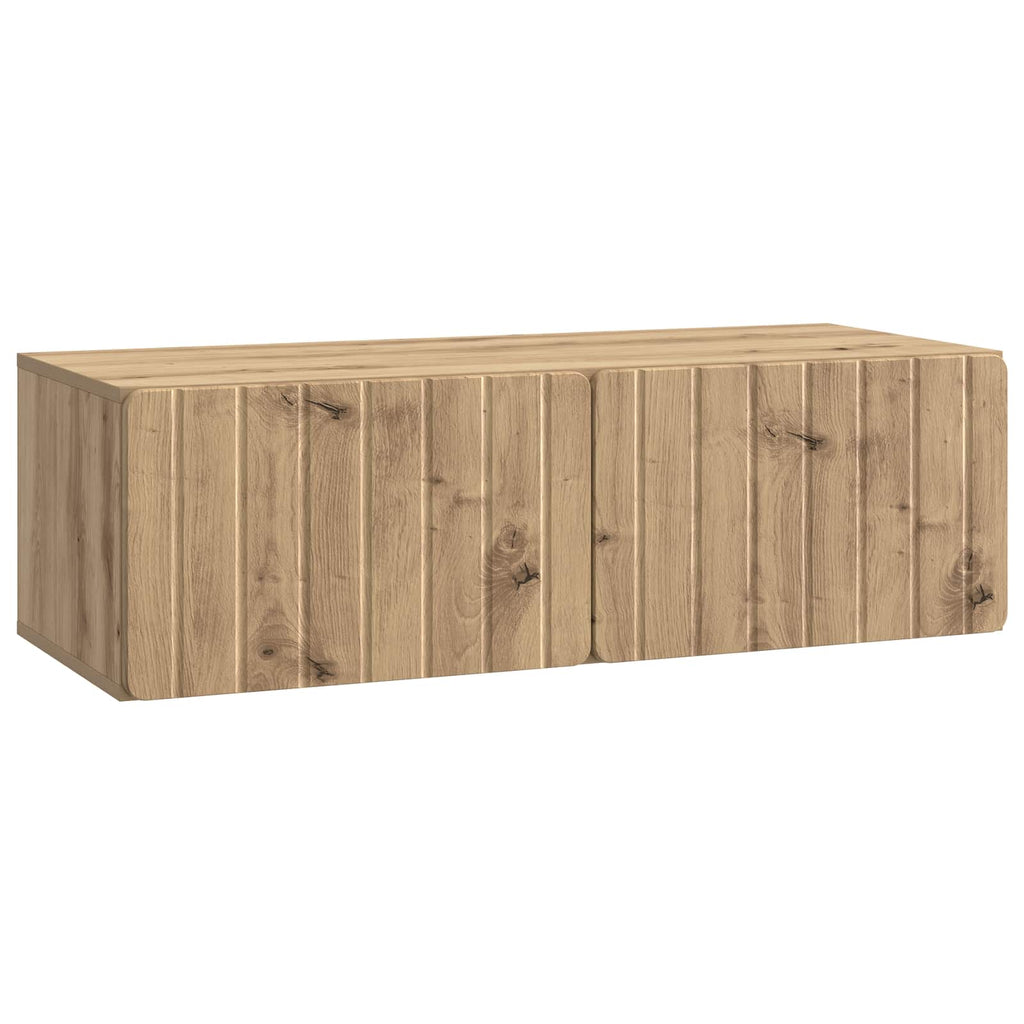 Wandmontierter TV-Schrank Artisan-Eiche 98 x 41 x 30 cm
