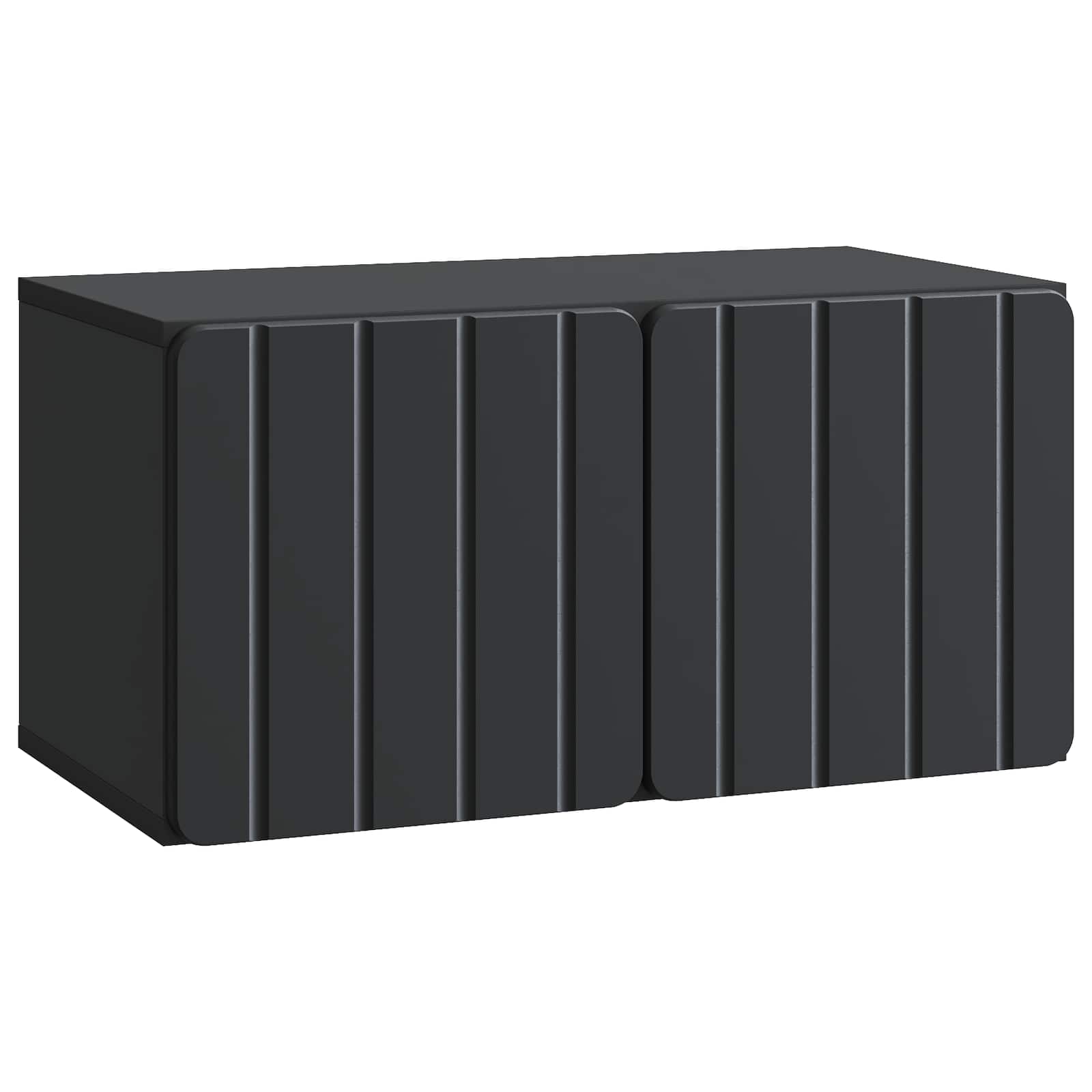 Wandmontierter TV-Schrank Schwarz 59,5 x 31 x 30 cm