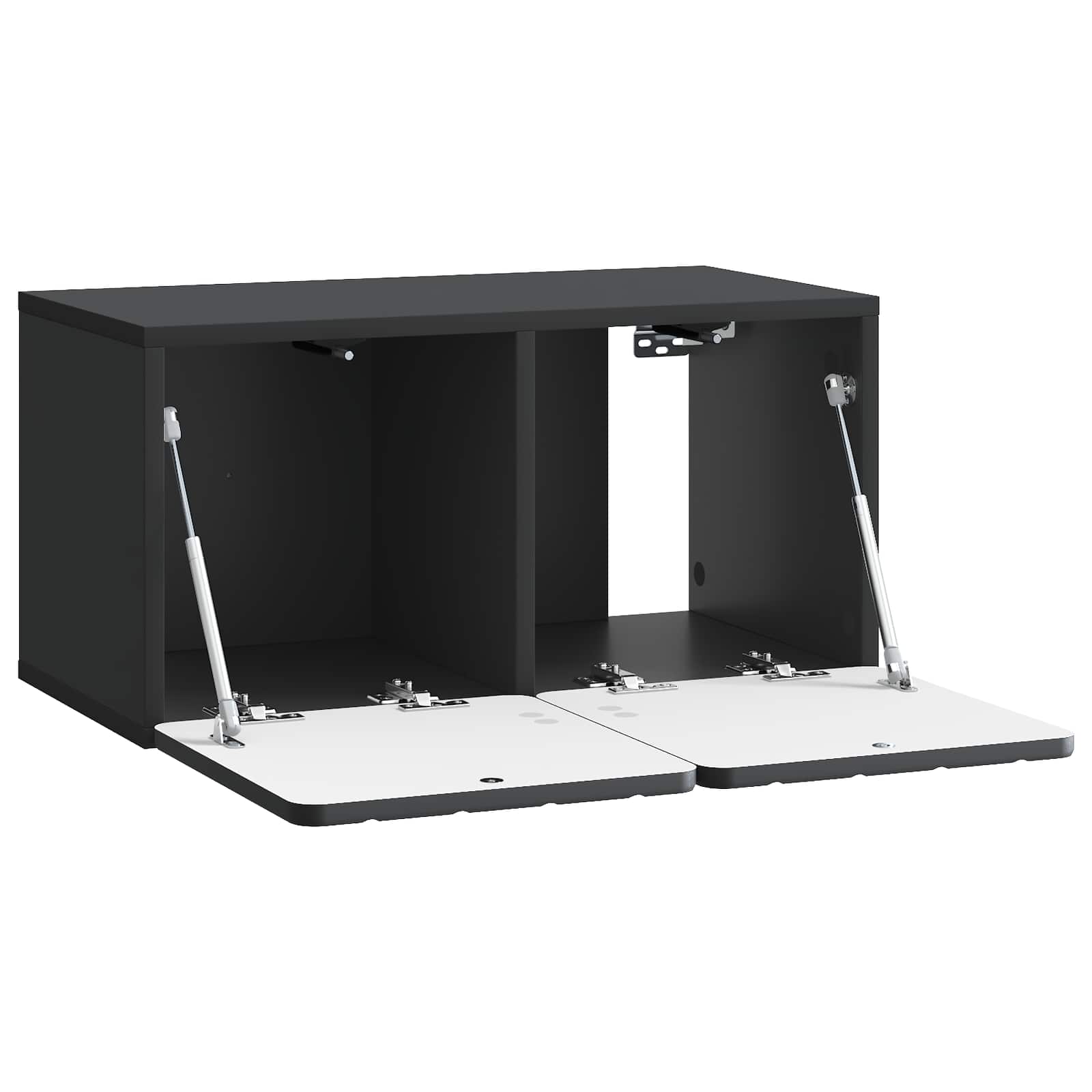 Wandmontierter TV-Schrank Schwarz 59,5 x 31 x 30 cm