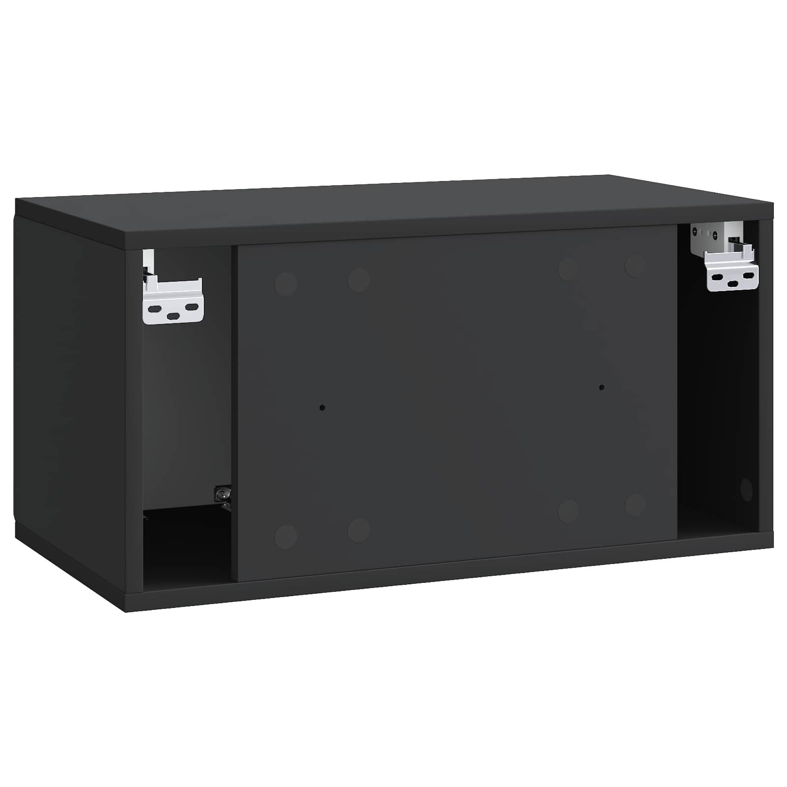 Wandmontierter TV-Schrank Schwarz 59,5 x 31 x 30 cm