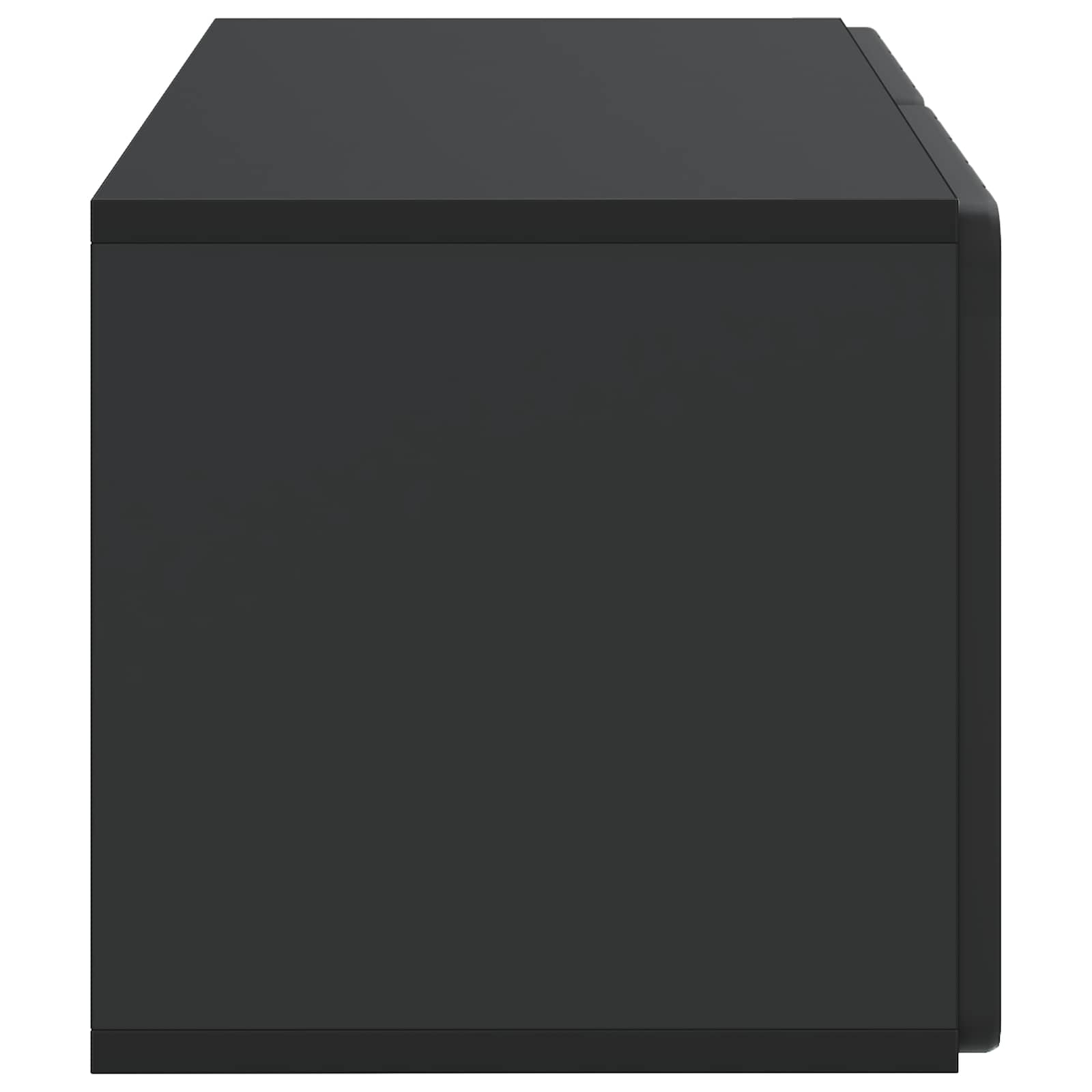 Wandmontierter TV-Schrank Schwarz 59,5 x 31 x 30 cm
