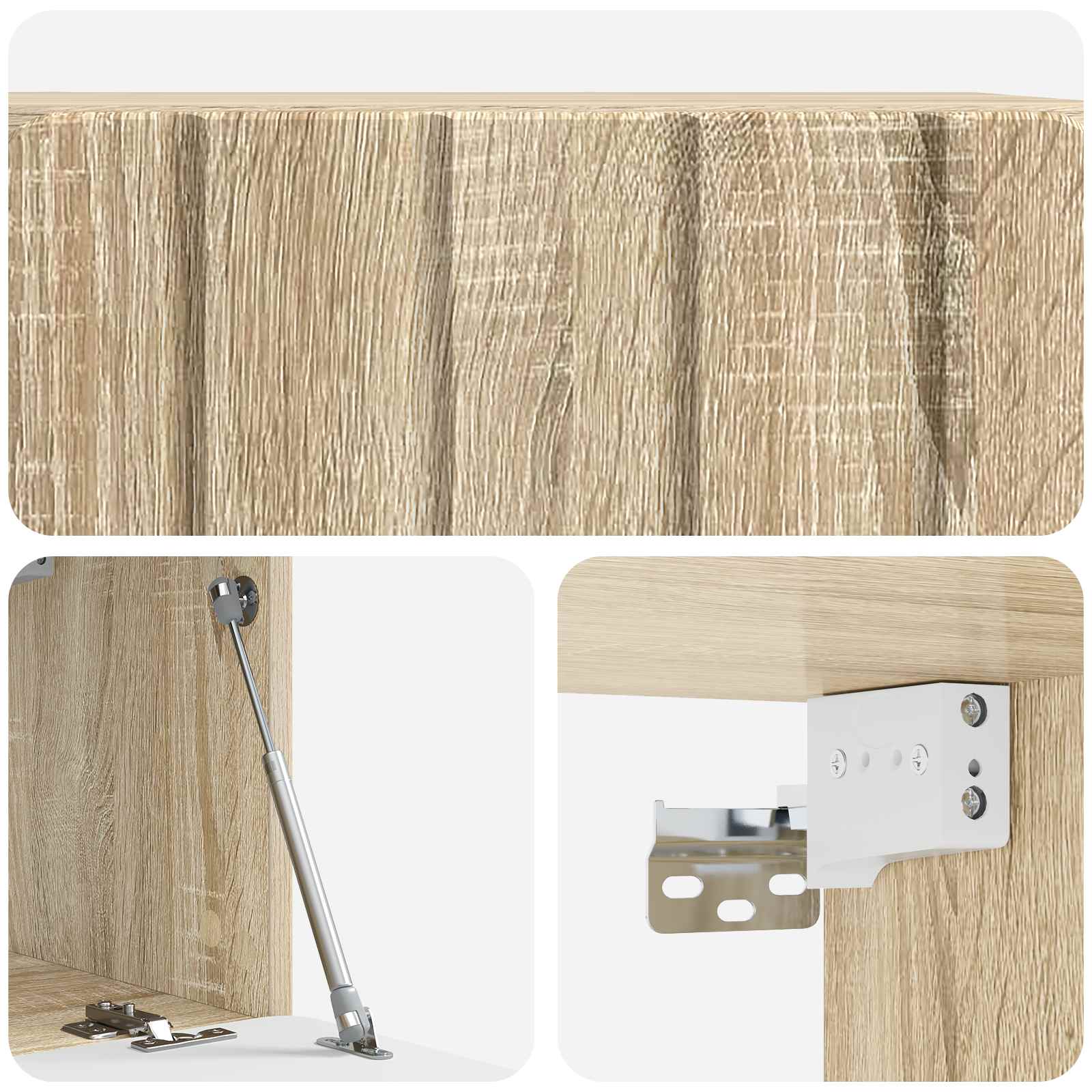 Wandmontierter TV-Schrank Sonoma-Eiche 59,5 x 31 x 30 cm