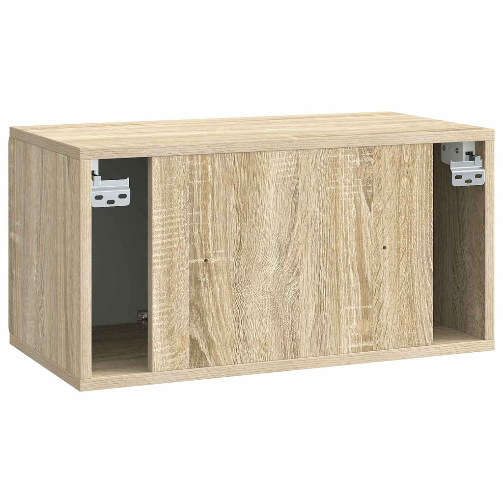 Wandmontierter TV-Schrank Sonoma-Eiche 59,5 x 31 x 30 cm