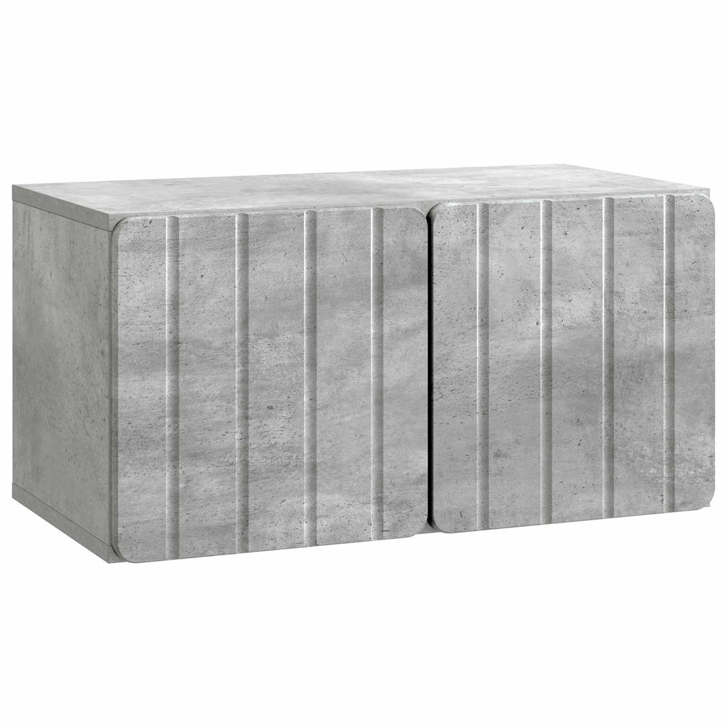 Wandmontierter TV-Schrank Betongrau 59,5 x 31 x 30 cm