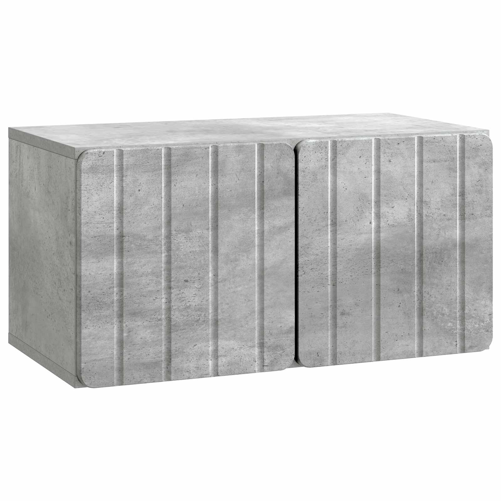Wandmontierter TV-Schrank Betongrau 59,5 x 31 x 30 cm