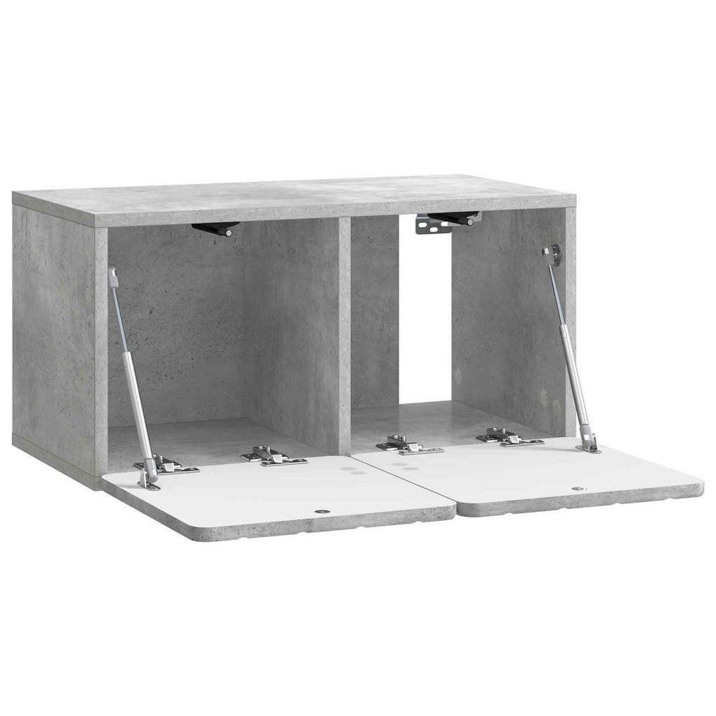 Wandmontierter TV-Schrank Betongrau 59,5 x 31 x 30 cm