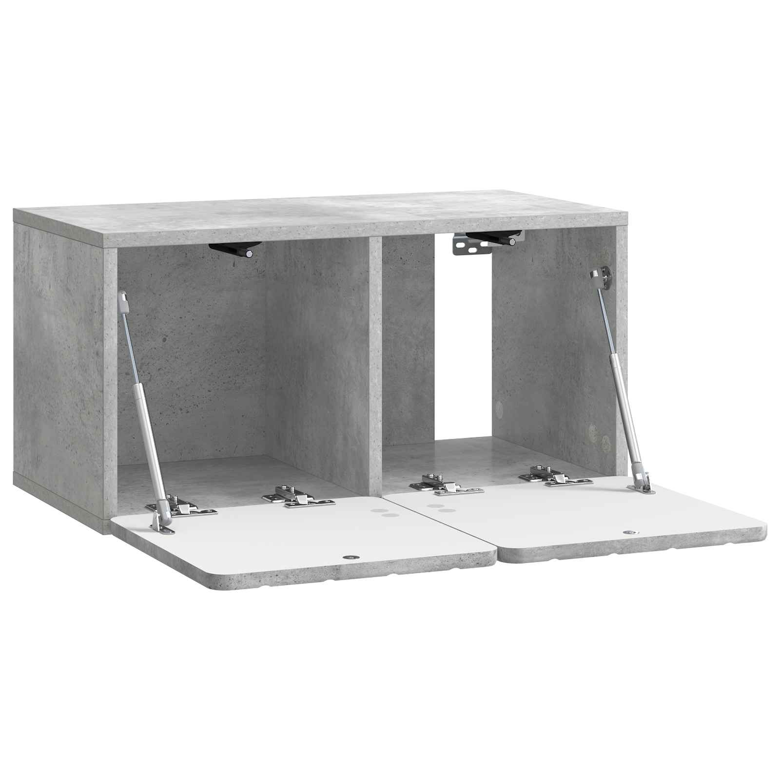 Wandmontierter TV-Schrank Betongrau 59,5 x 31 x 30 cm