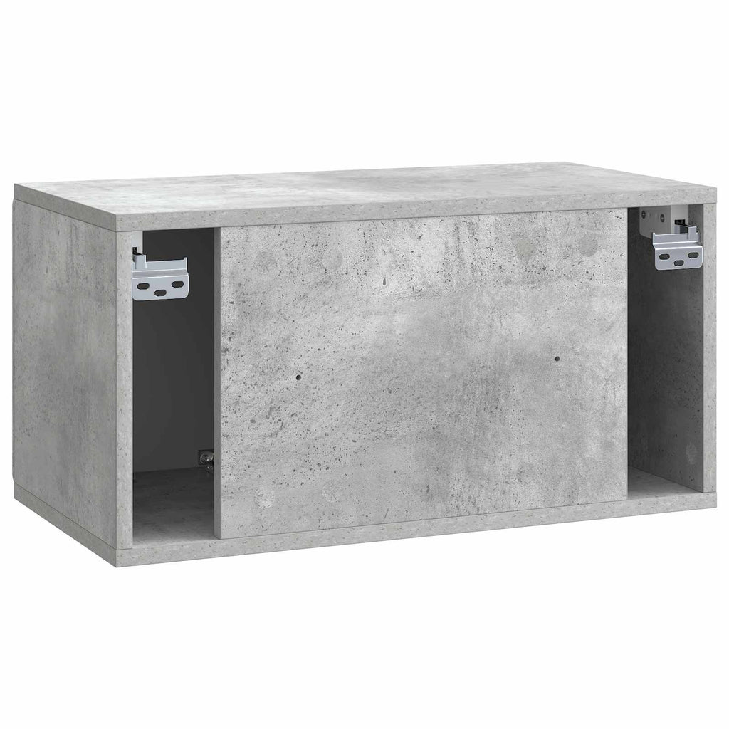 Wandmontierter TV-Schrank Betongrau 59,5 x 31 x 30 cm