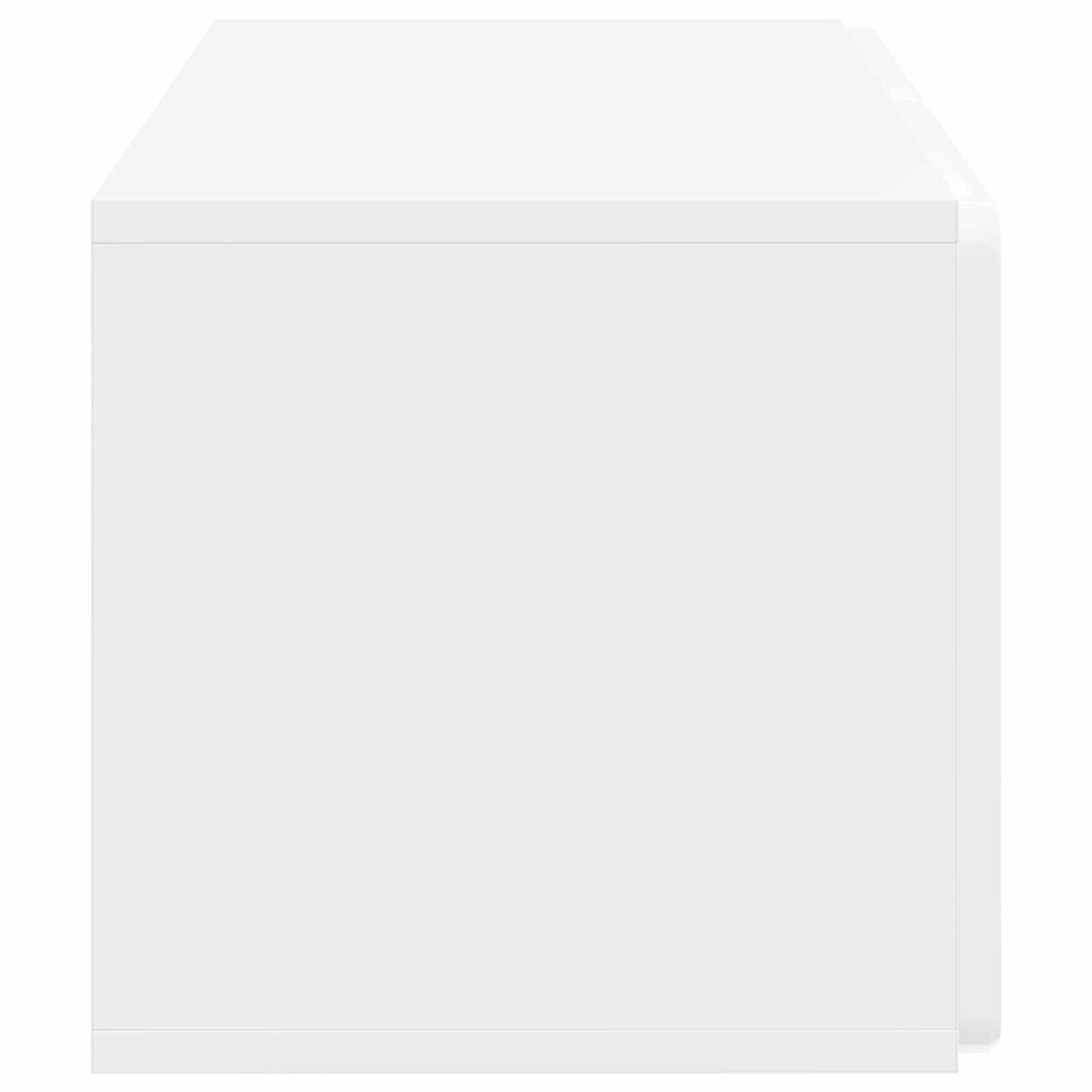 Wandmontierter TV-Schrank Hochglanz Weiß 59,5 x 31 x 30 cm