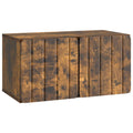 Wandmontierter TV-Schrank Geräucherte Eiche 59,5 x 31 x 30 cm