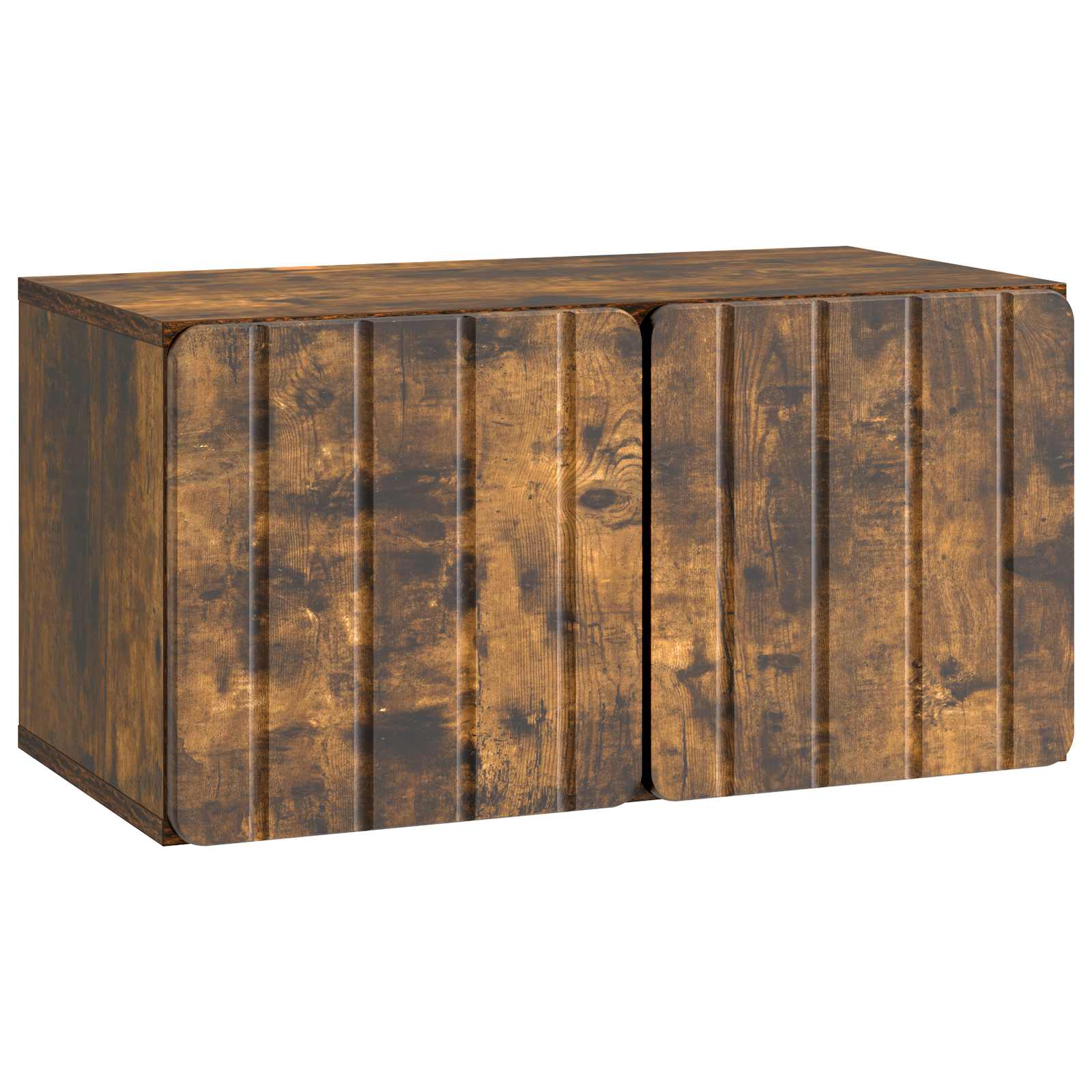 Wandmontierter TV-Schrank Geräucherte Eiche 59,5 x 31 x 30 cm