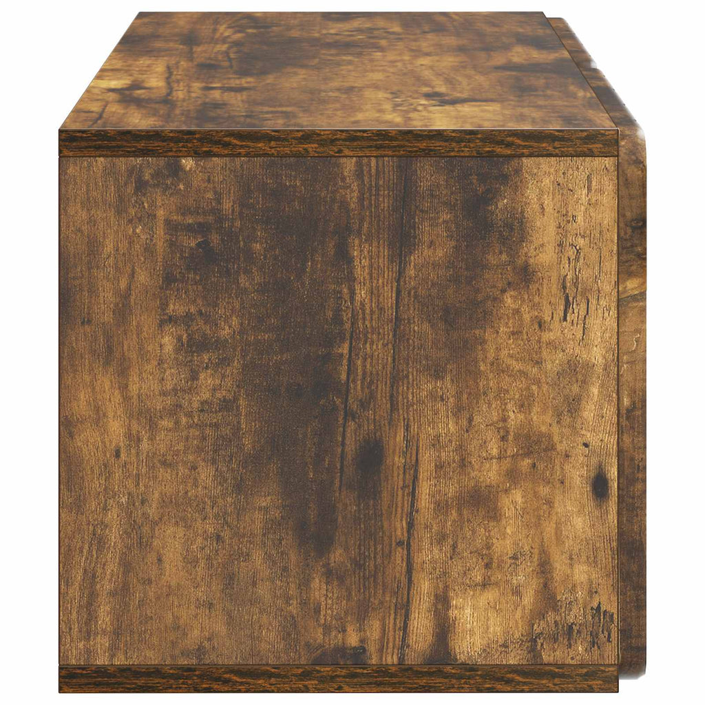Wandmontierter TV-Schrank Geräucherte Eiche 59,5 x 31 x 30 cm