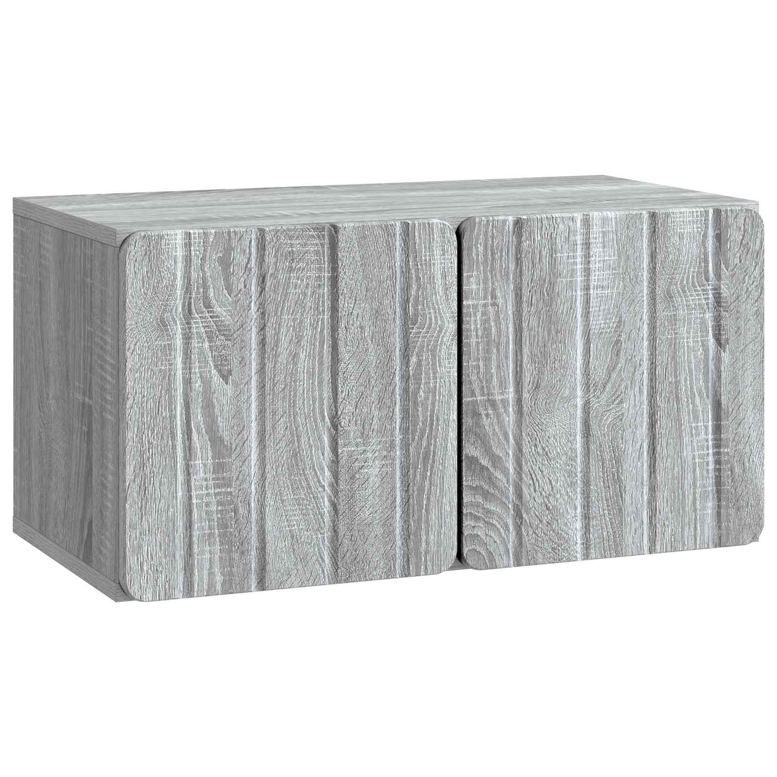Wandmontierter TV-Schrank Graues Sonoma 59,5 x 31 x 30 cm