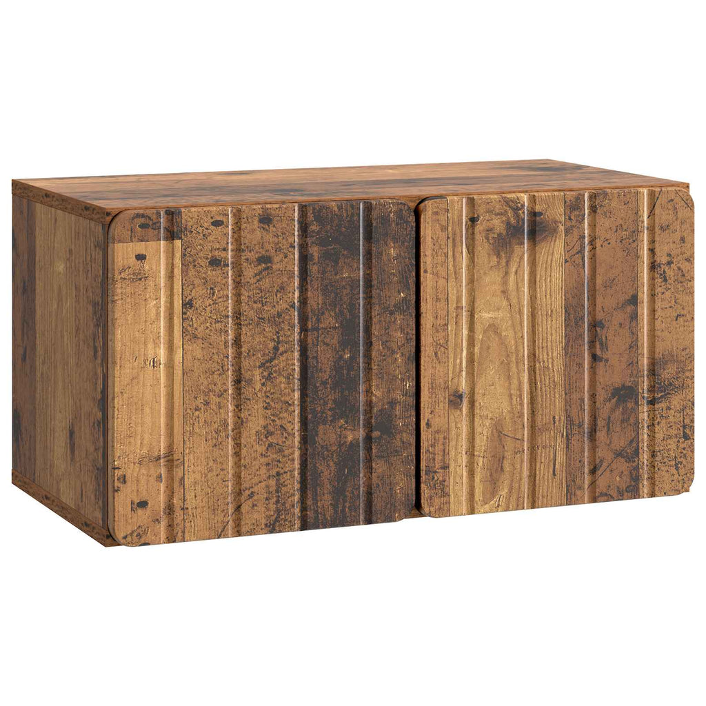 Wandmontierter TV-Schrank Altholz 59,5 x 31 x 30 cm