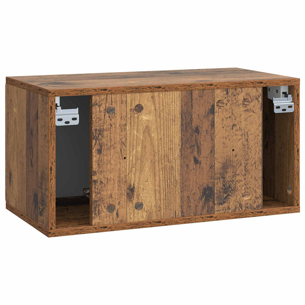Wandmontierter TV-Schrank Altholz 59,5 x 31 x 30 cm